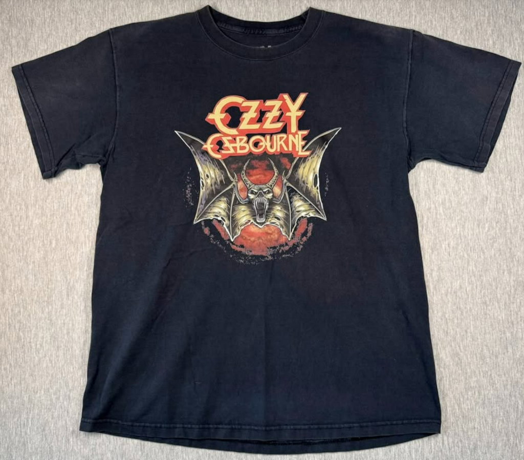 Ozzy Osbourne tee with oversized bat graphic