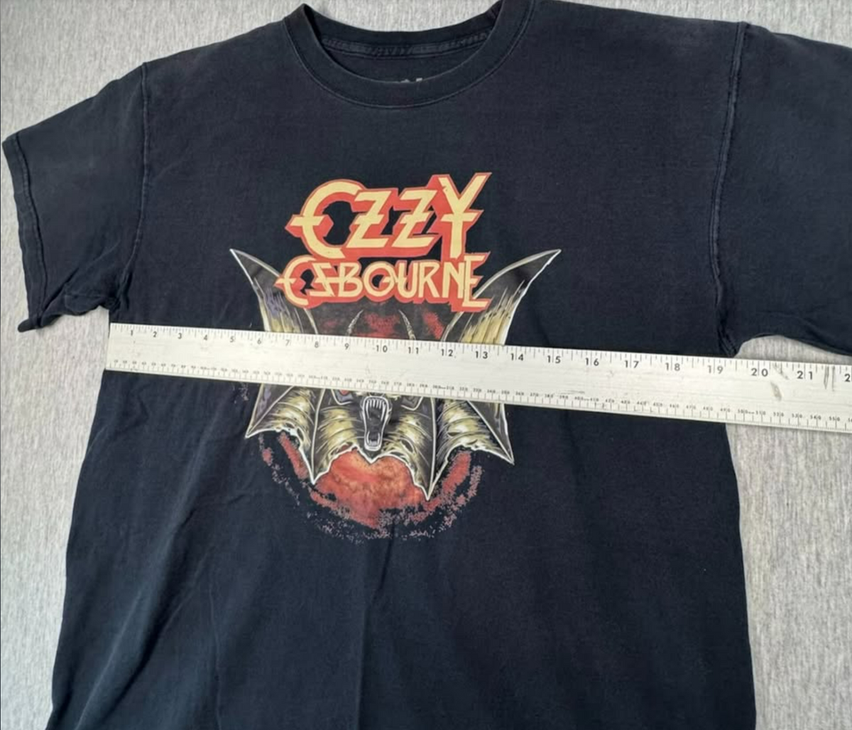 Ozzy Osbourne tee with oversized bat graphic