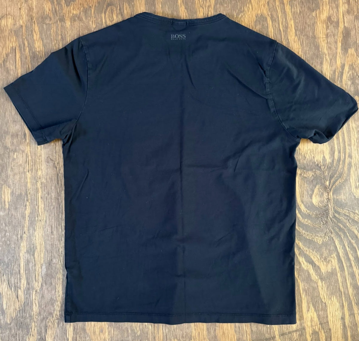Hugo Boss Graphic T Shirt Men's XXL Black Orange Green Wave Regular Fit