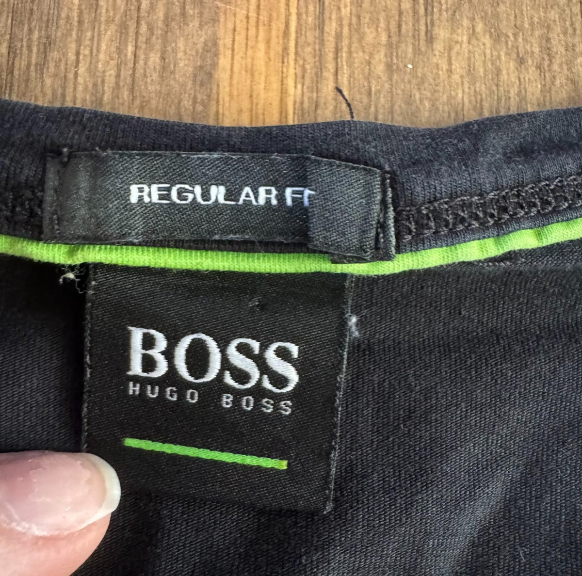 Hugo Boss Graphic T Shirt Men's XXL Black Orange Green Wave Regular Fit