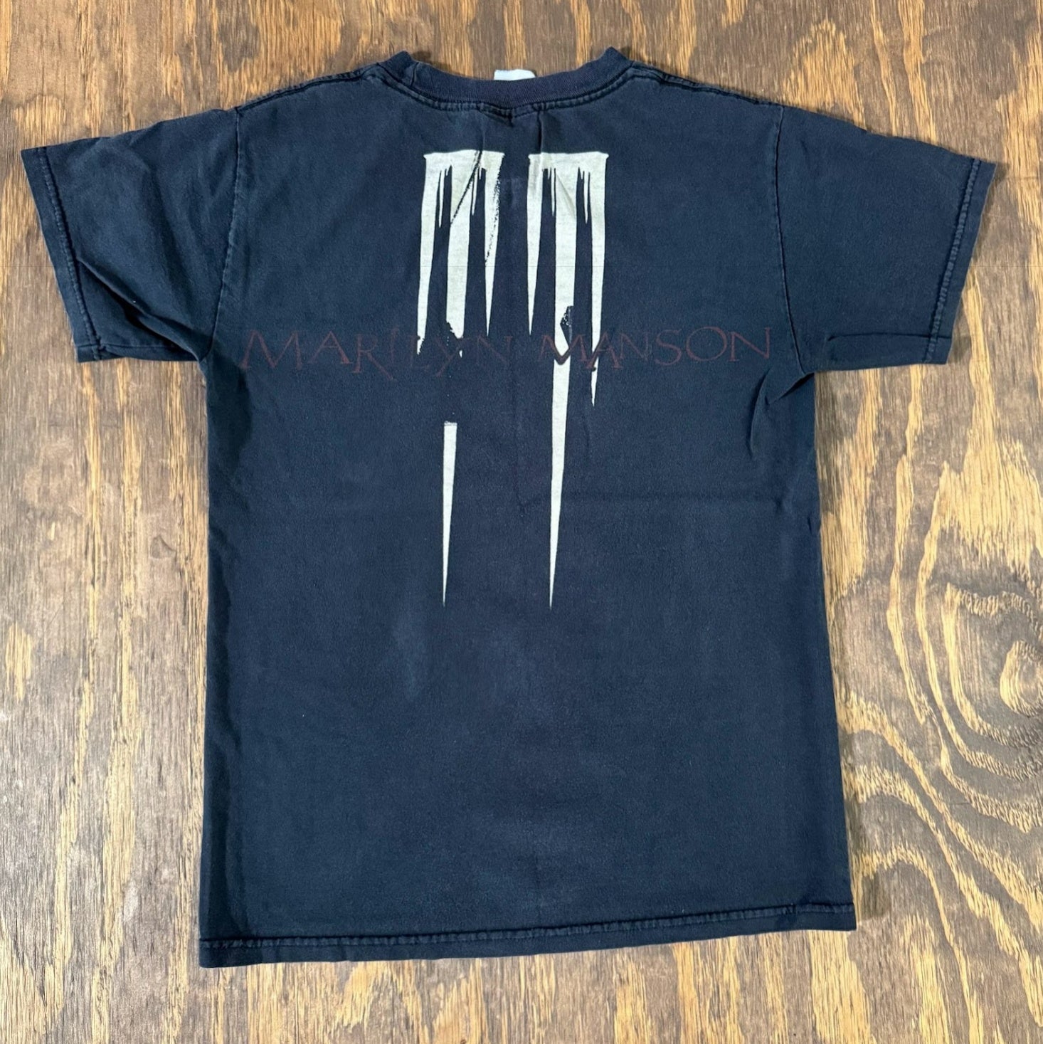 Vintage 2000s Marilyn Manson Double Sided Tee S Y2K Goth Industrial Band Shirt
