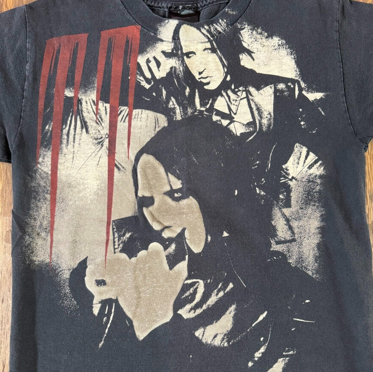 Vintage 2000s Marilyn Manson Double Sided Tee S Y2K Goth Industrial Band Shirt