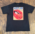 Hustler Magazine Graphic T Shirt Large Black 1977 Cover Lips Tee Adult Novelty