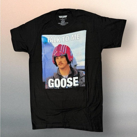 Top Gun Maverick "Talk To Me‎ Goose" Graphic T Shirt Black