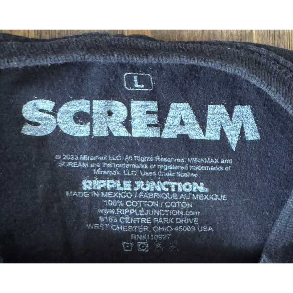 Scream Movie T-Shirt Large We All Go A Little Mad Sometimes Horror Tee