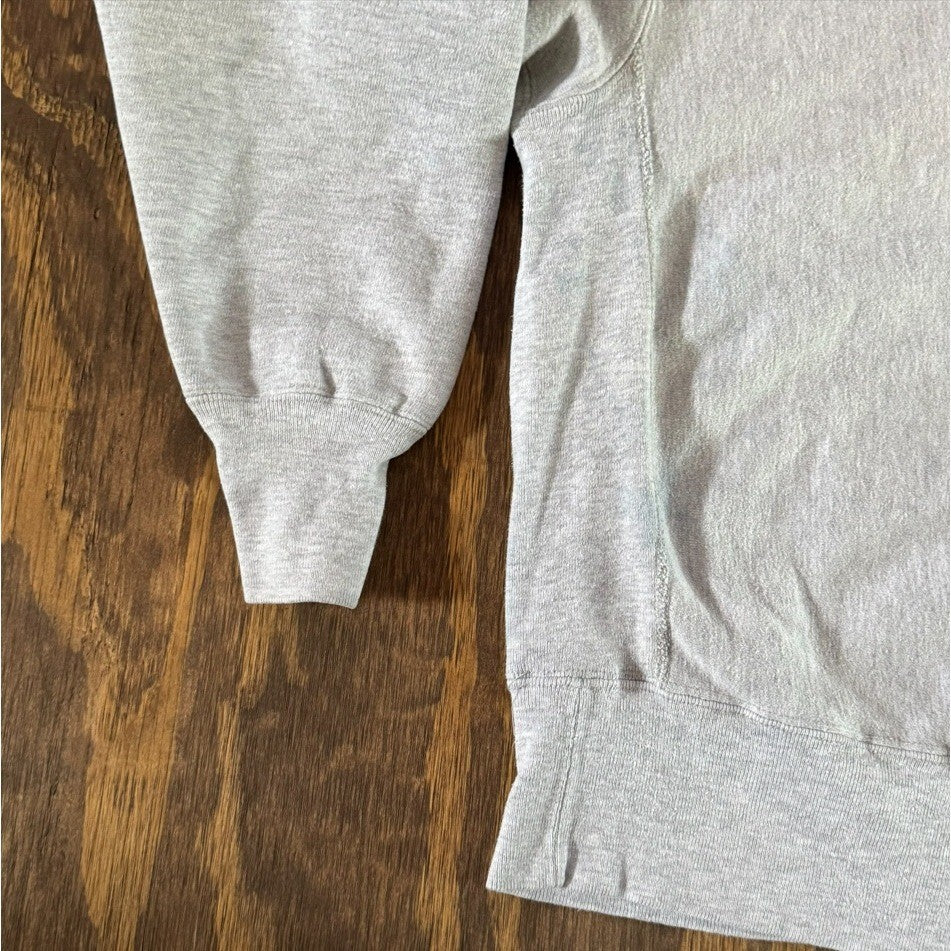 Vintage Champion Reverse Weave Crewneck Sweatshirt Gray Embroidered C Distressed