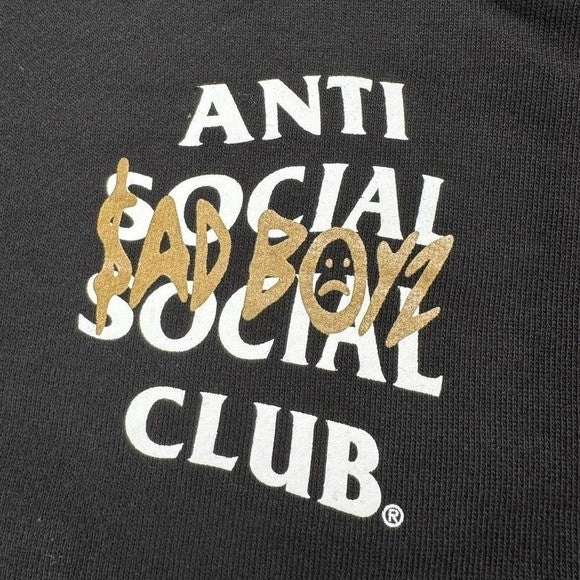 Anti Social Social Club x Sad Boys‎ Black Hoodie L NWT Limited Collab