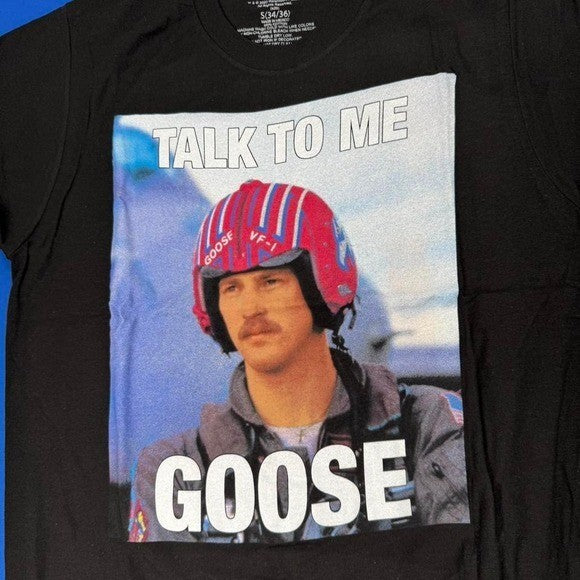 Top Gun Maverick "Talk To Me‎ Goose" Graphic T Shirt Black