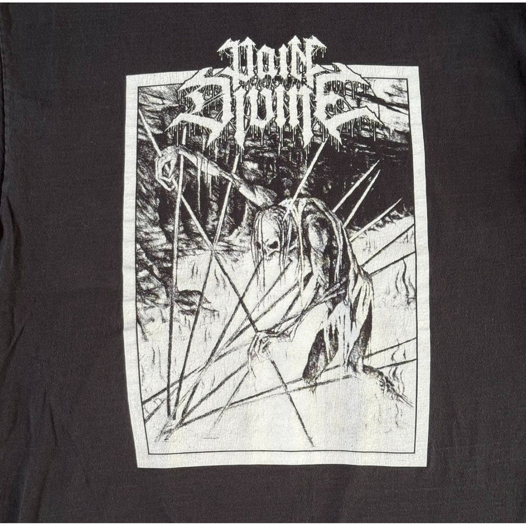 Pain Divine 4-Sided Long Sleeve Metal Band Shirt 22x29 Black Sleeve Print