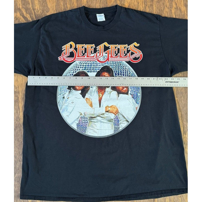 Bee Gees T-Shirt 3XL Black Disco Graphic Tee Port & Company