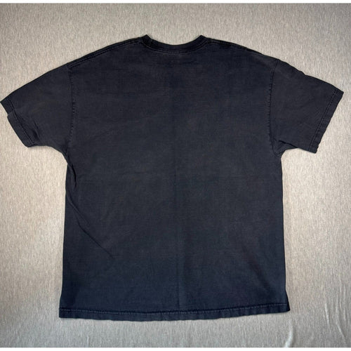ACDC Lightning Logo‎ T Shirt 2XL Black Faded Rock Band Tee Alstyle
