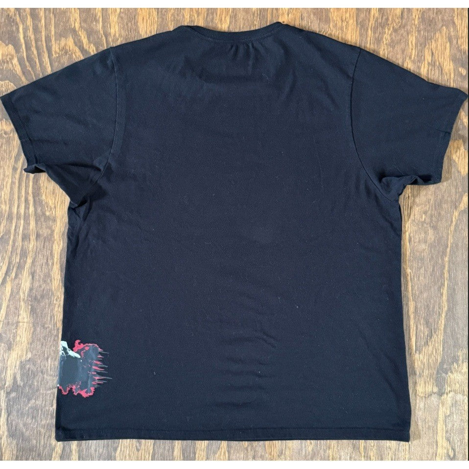 A Nightmare on Elm Street Freddy Krueger Graphic Tee 2XL Black Horror Movie Tee