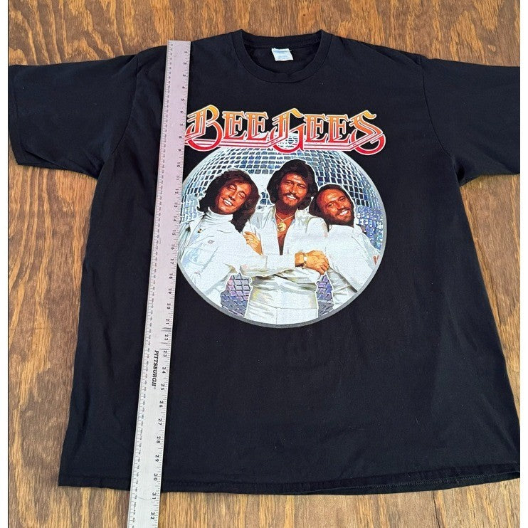 Bee Gees T-Shirt 3XL Black Disco Graphic Tee Port & Company