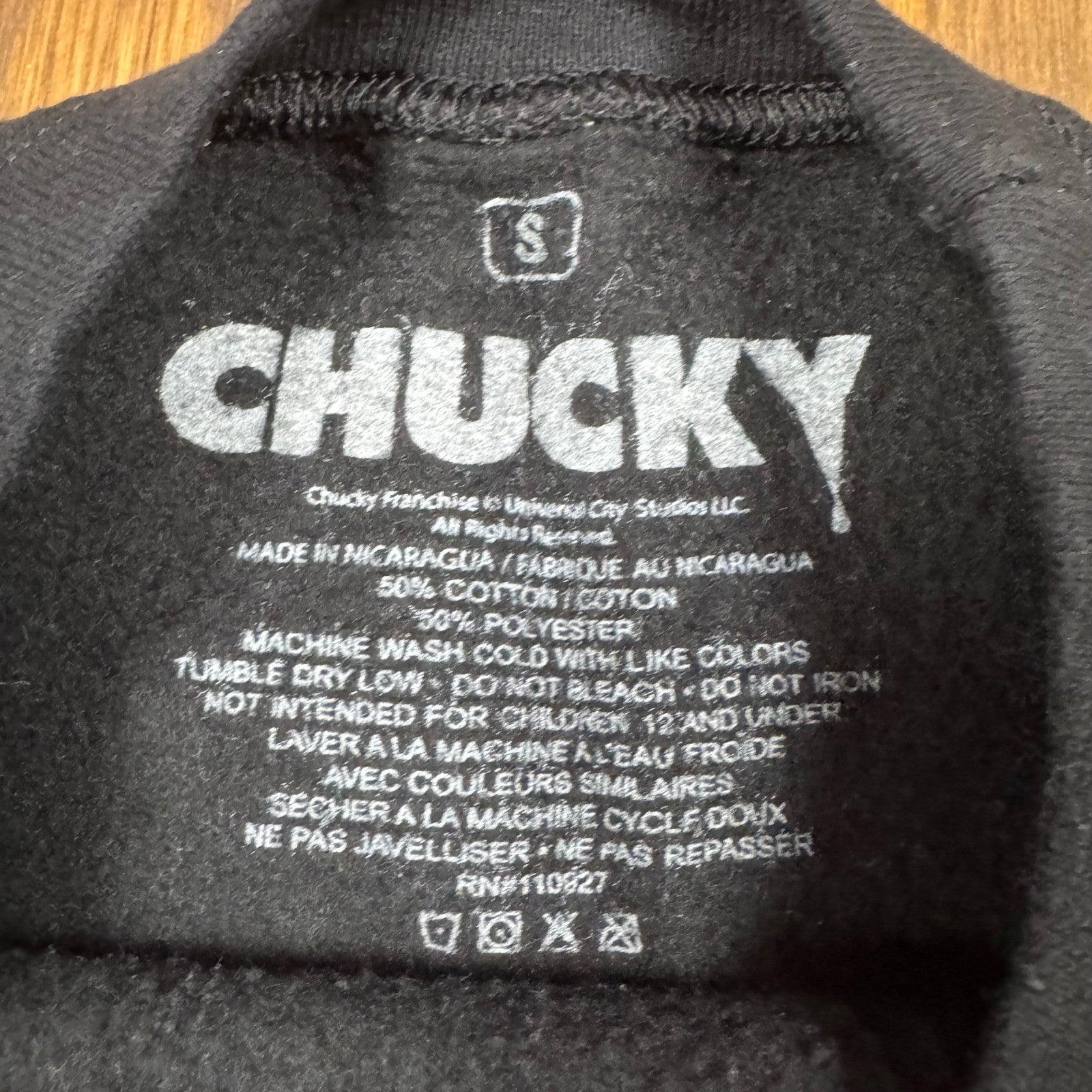 Chucky Crewneck Sweatshirt Small Horror Movie Graphic I'm Your Friend To The End