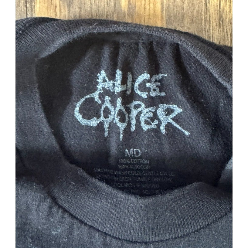 Alice Cooper Tour Shirt Men Medium Black 2022 Detroit Muscle Built For Speed Tee