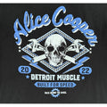 Alice Cooper Tour Shirt Men Medium Black 2022 Detroit Muscle Built For Speed Tee