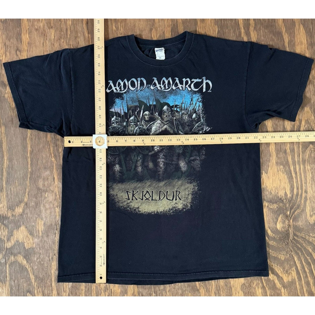 Amon Amarth Skjoldur We Shall Destroy Band Tee Men's XL Anvil Viking Death Metal