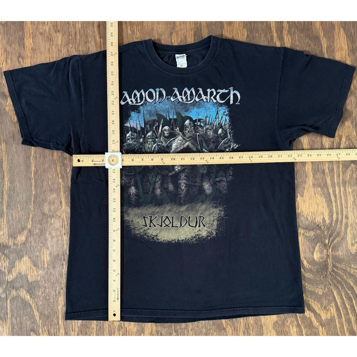 Amon Amarth Skjoldur We Shall Destroy Band Tee Men's XL Anvil Viking Death Metal