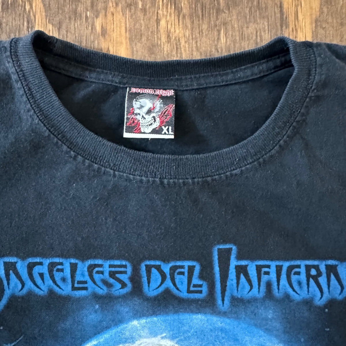Angeles Del Infierno Band Tee XL Demon Night Mexican Bootleg‎ Heavy Metal Shirt