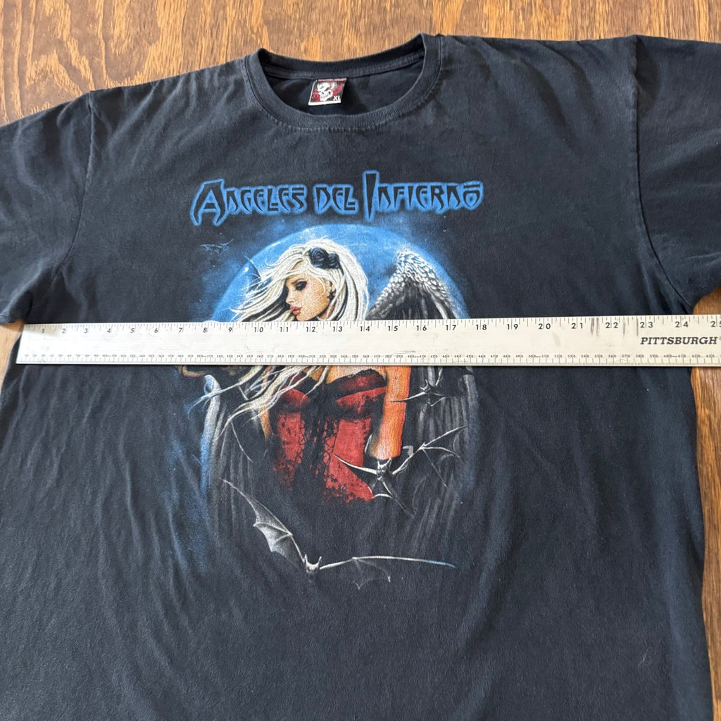 Angeles Del Infierno Band Tee XL Demon Night Mexican Bootleg‎ Heavy Metal Shirt