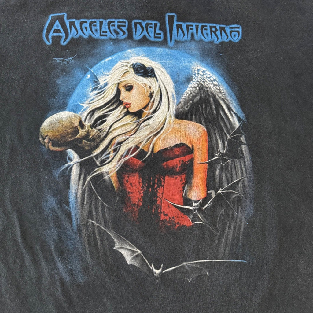 Angeles Del Infierno Band Tee XL Demon Night Mexican Bootleg‎ Heavy Metal Shirt
